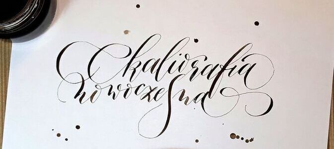 Ćwiczenia kaligraficzne różnymi narzędziami - warsztaty 