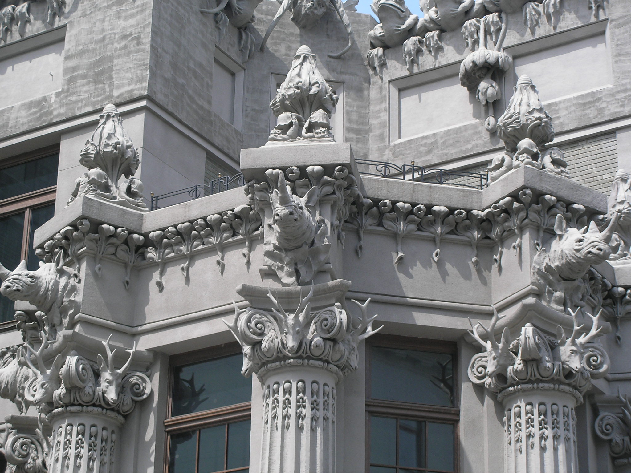 Architectural details on House with Chimaeras 2007 2