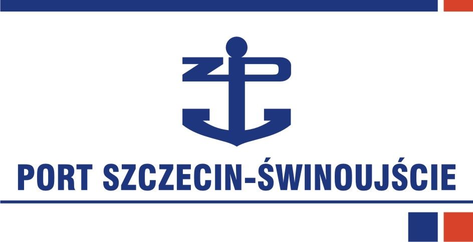 Port Szczecin Swinoujscie logo z paskami i kostkami