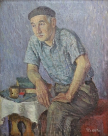 Portret Feliksa Ciechomskiego, 1954, olej, płótno