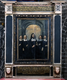 Heinrich Redtel (?), Portret zarządu gminy kościoła św. Gertrudy w Szczecinie, 1666, olej, deska, w ramie 177 x 150 cm, fot. G. Solecki
