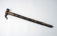 Obuszek, XVIII w., drewno, żelazo, miedź, dł. 66 cm, fot. G. Solecki i A. Piętak