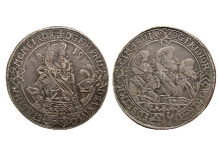 Saksonia-Altenburg, Jan Filip I, talar, 1619, mennica Saalfeld, srebro, Ø 44,2 mm, fot. M. Pawłowski 