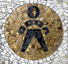Mozaika z budynku Zakładów Przemysłu Odzieżowego 