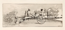 Max Klinger (1857–1920), Trzej jeźdźcy z cyklu Intermezza, 1879-1881, akwaforta